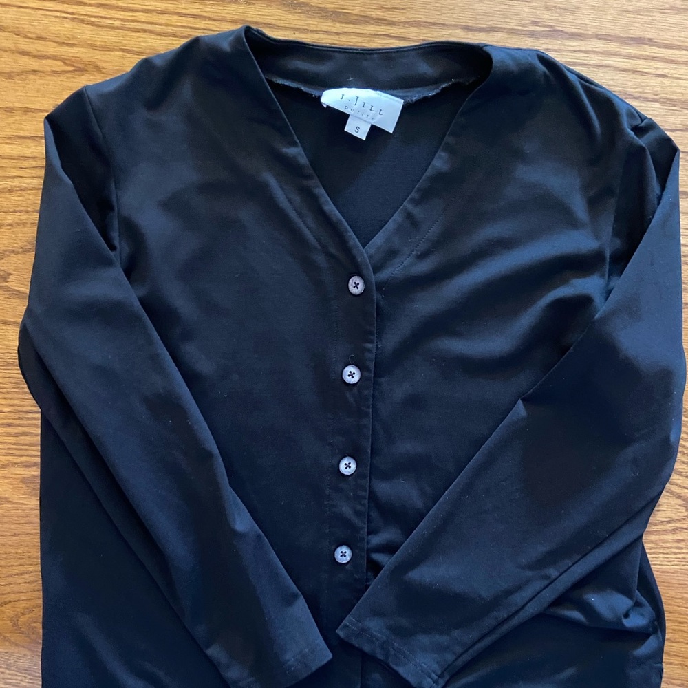 Black cardigan